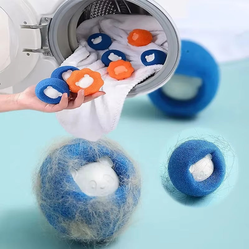 1-5Pcs Pet Hair Remover Reusable Ball Laundry Washing Machine Filter Wool Sticker Cat Hair Remover Pet Fur Lint Catcher Home