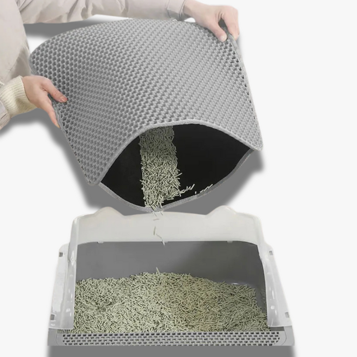 tapis antidérapant piégeur de litière