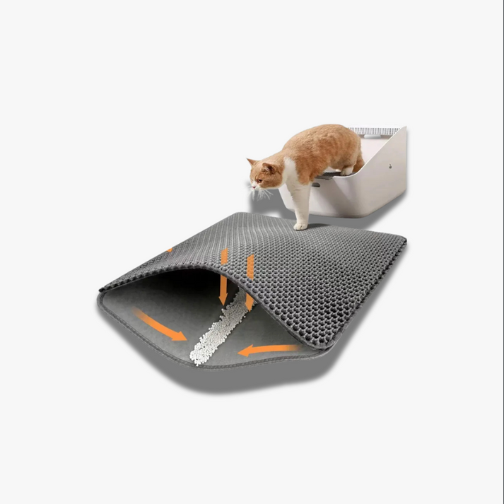 tapis antidérapant piégeur de litière