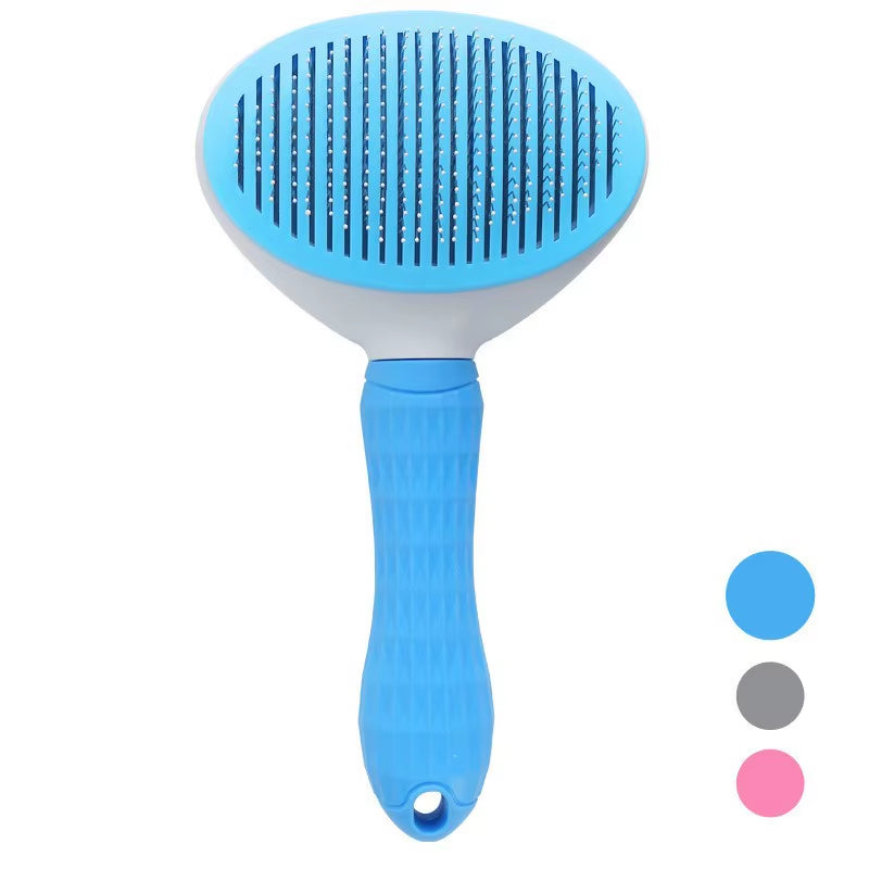 Pet Hair Remove Comb Self-Cleaning Cat Slicker Brush Pet Waste Hair Comb for Cats Grooming Brushes Dog Combs Cat Accessories